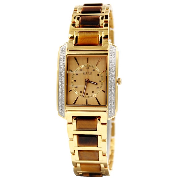 Diamond Yellow Dial Unisex Watch main image 5